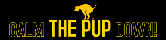 Calm the pup down! logo
